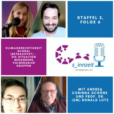 Collage mit Fotos der Podcast-Beteiligten Dr. Marina-Rafaela Buch, Jens Koller, Andrea Corinna Schöne und Prof. Dr. (em.) Ronald Lutz. 