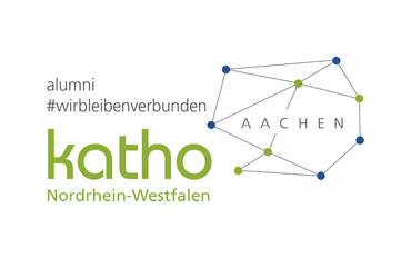 #wirbleibenverbunden - Logo für Alumni der katho Aachen