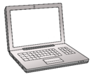Ein Laptop ist abgebildet.