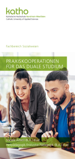 Flyer Praxiskooperationen für das duale Studium