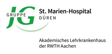 Es wird das Logo des St. Marien Hospitals gezeigt.