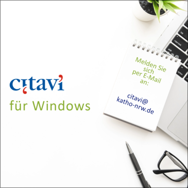 Citavi für Windows. Melden Sie sich per E-Mail an: citavi@katho-nrw.de