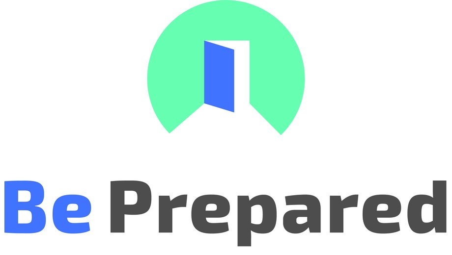 Es wird das Logo der Be Prepared App gezeigt.