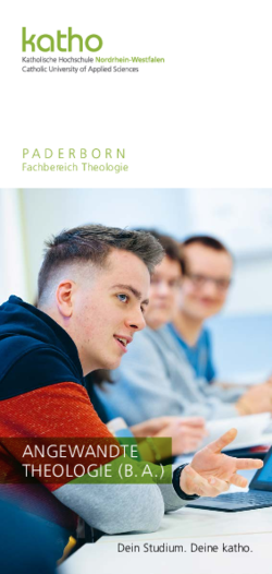 Flyer Angewandte Theologie (B.A.)