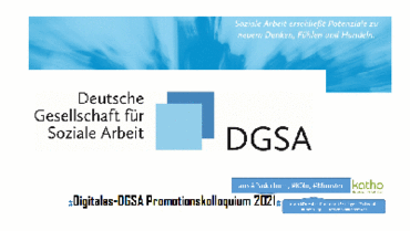 Das Logo der deutschen Gesellschaft für Soziale Arbeit wird abgebildet.