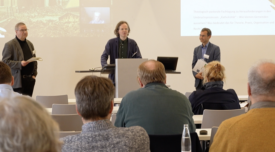 Prof. Dr. Tolksdorf, Prof. Dr. Henkelmann, Prof. Dr. Quisinsky (v.l.n.r. )