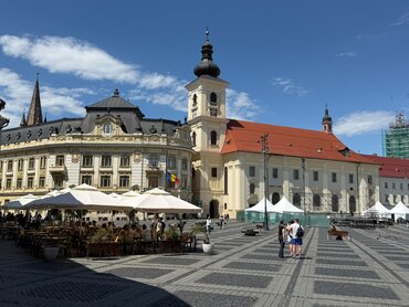 Rathaus und Katholische Stadtpfarrkirche