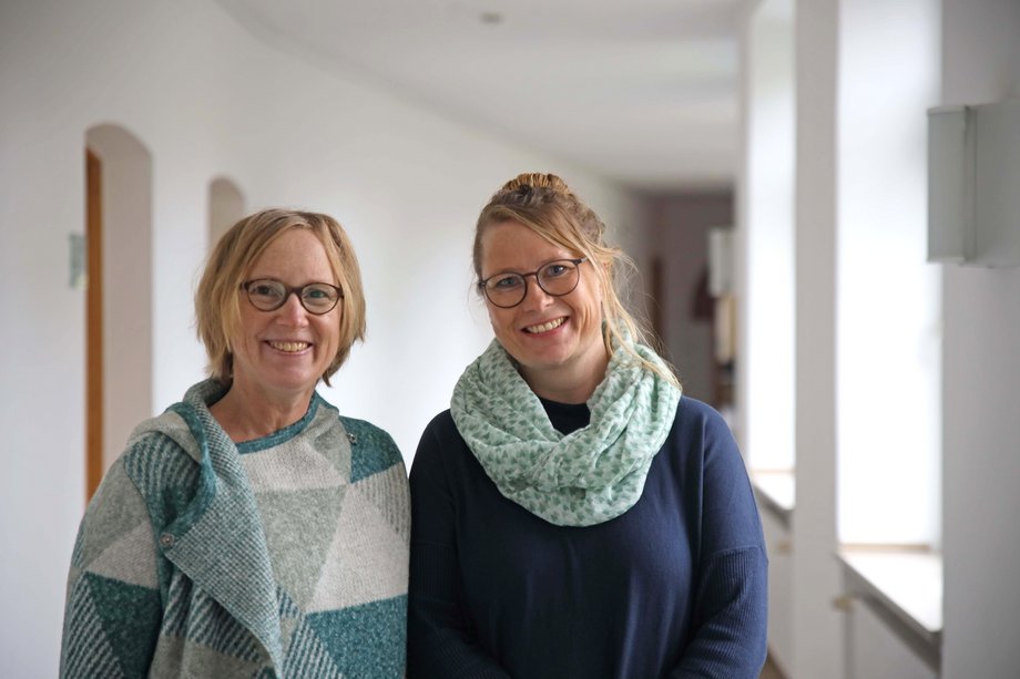 katho-Studentinnen Sylvia Ellwardt und Doreen Schnieders.