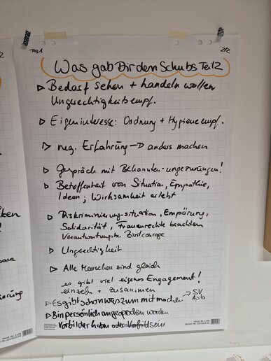 Handschriftliches Plakat Nr. 2