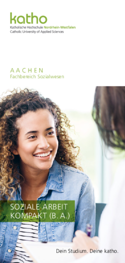 Flyer Soziale Arbeit (B.A.) kompakt