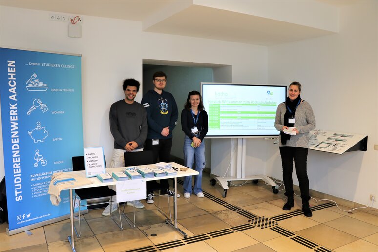 Auch das Studierendenwerk Aachen stellte sich vor.