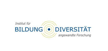 Logo des Instituts für Bildung·Diversität: Kreis mit spiralförmigen Linien in Blau und Grün, Text ‚Institut für BILDUNG·DIVERSITÄT angewandte Forschung‘