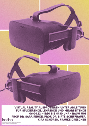 Plakat zur VR-Veranstaltung