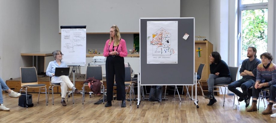 Gemeinsame Reflexion der Erstsemestertagung in einer Abschlussrunde