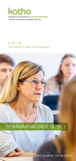 Flyer Hebammenkunde (B.Sc.)