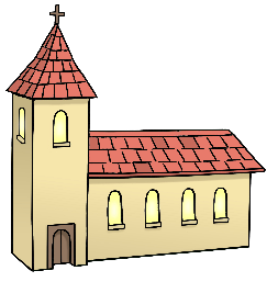 Es wird eine Kirche gezeigt.