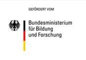 Logo des Bundesministeriums für Bildung und Forschung. Links ist ein schwarzer Bundesadler. Rechts der Schriftzug "Bundesministerium für Bildung und Forschung". Beides getrennt durch einen schwarz, rot, goldenen Balken.