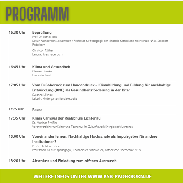 Programmübersicht katho-Forum 2026